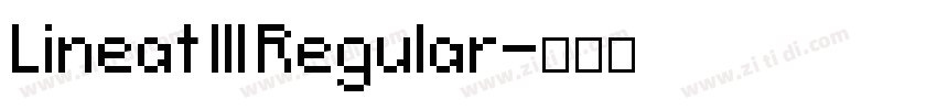Lineat III Regular字体转换